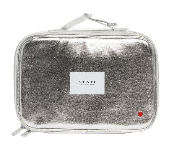 State Bags Kane Kids Rodgers Lunch Box - Metallic Silver * Preorder* - Everything But The PrincessState Bags