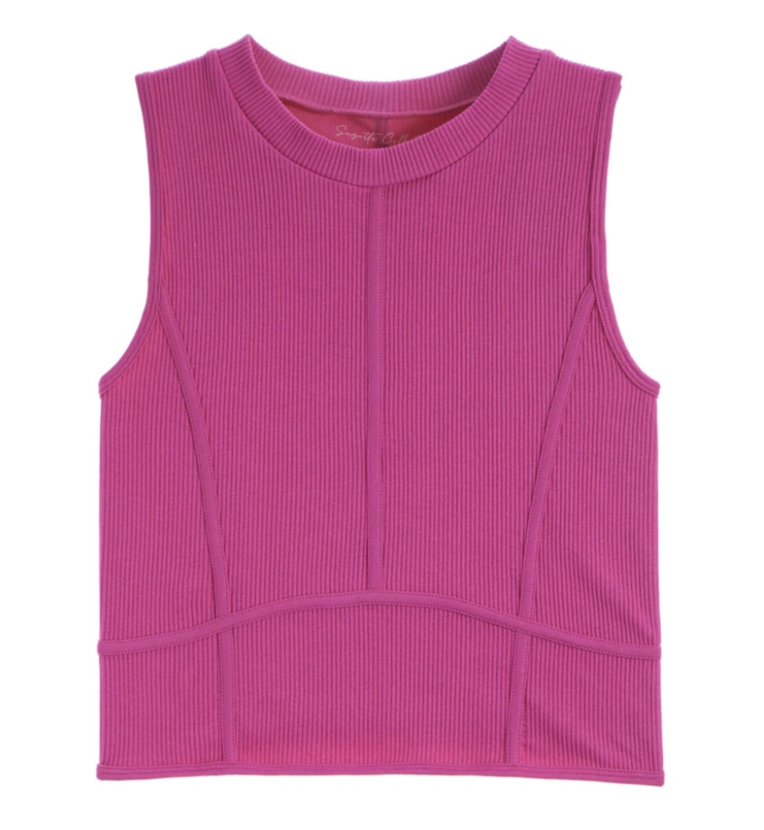 Suzette Collection Ribbed Crop Tank- Hot Pink * Juniors* - Everything But The PrincessSuzette