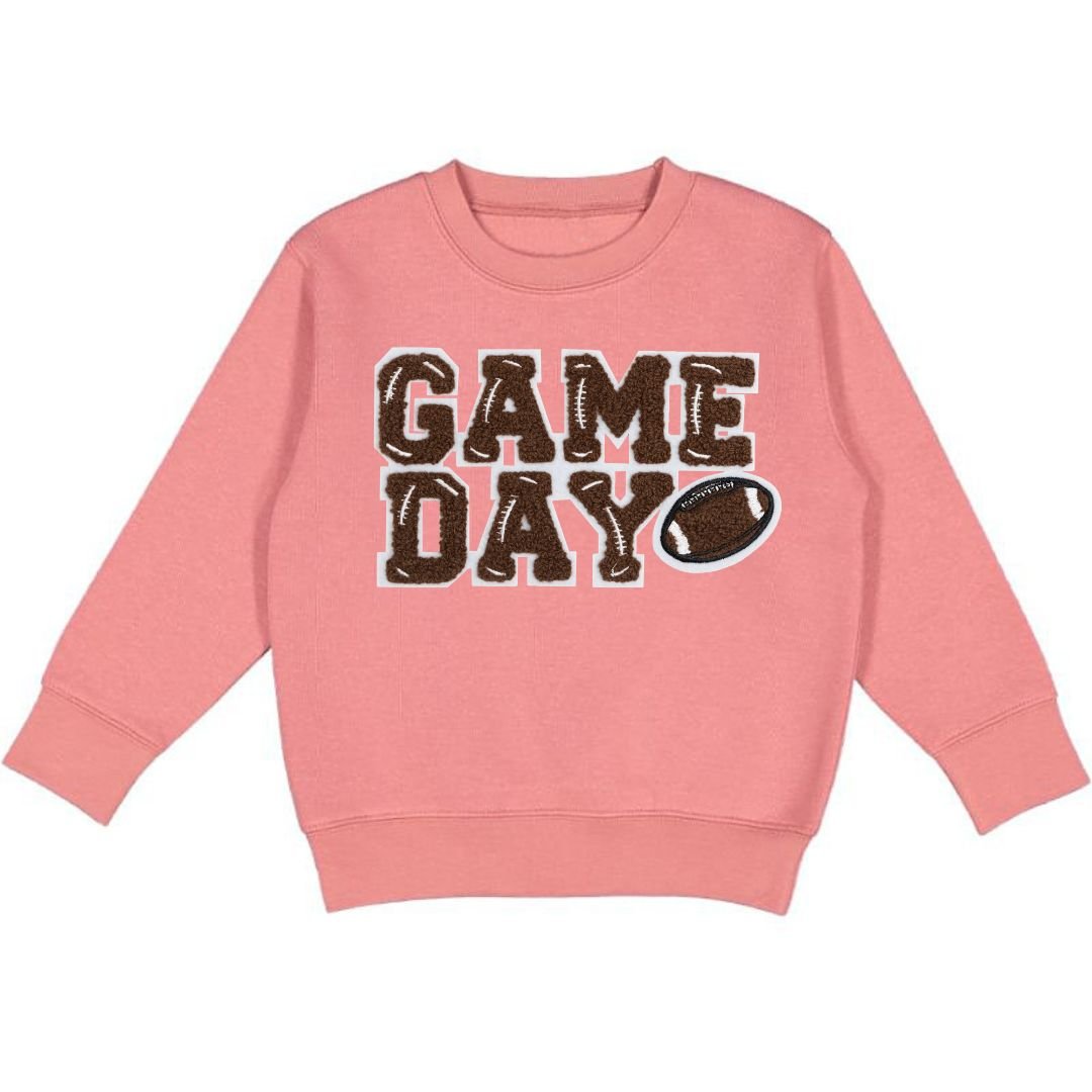 Sweet Wink Game Day Patch Sweatshirt - Kids Football Sweatshirt - Everything But The PrincessSweet Wink