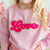 Sweet Wink Love Script Patch Valentine's Day Sweatshirt - Pink - Everything But The PrincessSweet Wink