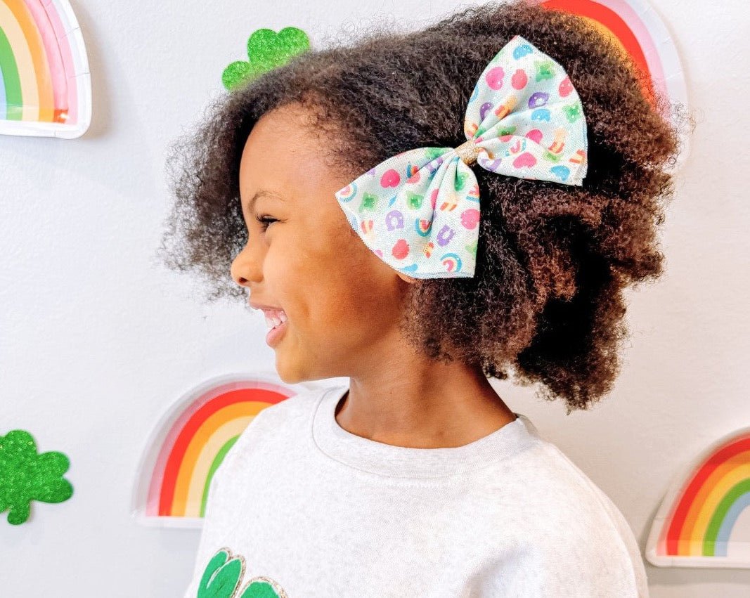 Sweet Wink Lucky Charm St. Patrick&#39;s Day Tulle Bow Clip - Everything But The PrincessSweet Wink