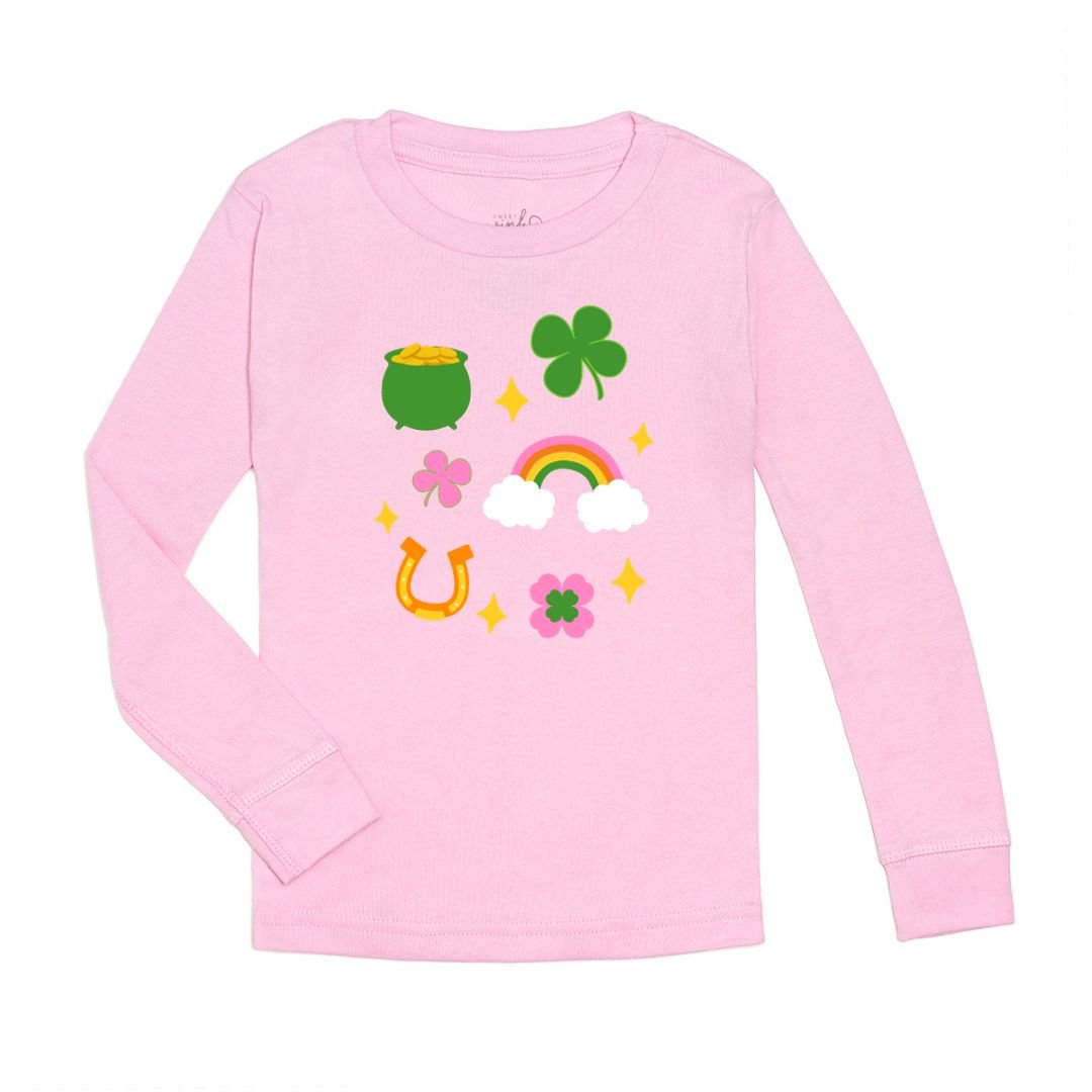 Sweet Wink Lucky Doodle St. Patrick&#39;s Day Long Sleeve Shirt - Pink - Everything But The PrincessSweet Wink