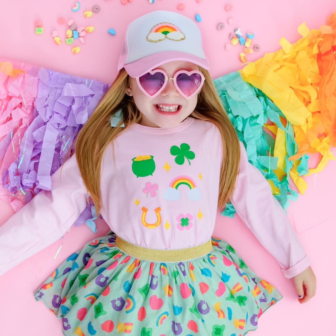 Sweet Wink Lucky Doodle St. Patrick&#39;s Day Long Sleeve Shirt - Pink - Everything But The PrincessSweet Wink