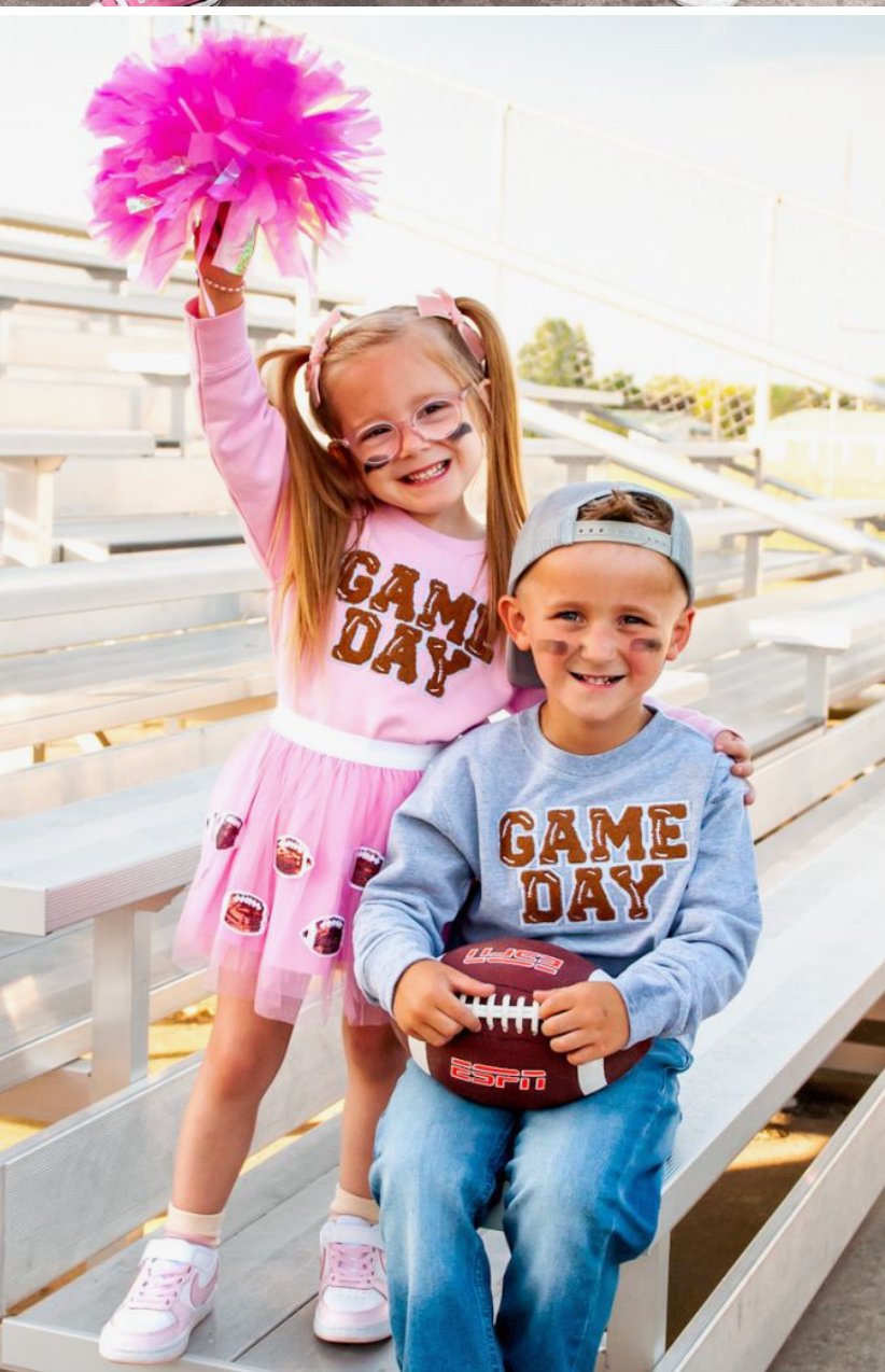 Sweet Wink Pink Game Day Patch Sweatshirt - Everything But The PrincessSweet Wink