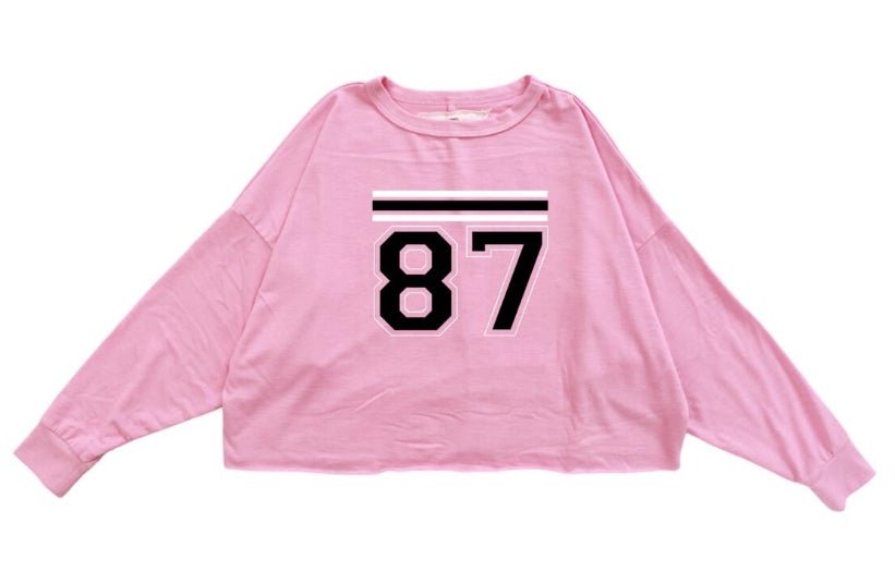 T2Love Pink &quot;87&quot; Dolman Top - Everything But The PrincessT2love