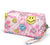 Top Trenz Pink Tie Dye Happy Face Puffer Cosmetic Bag - Everything But The PrincessTop Trenz