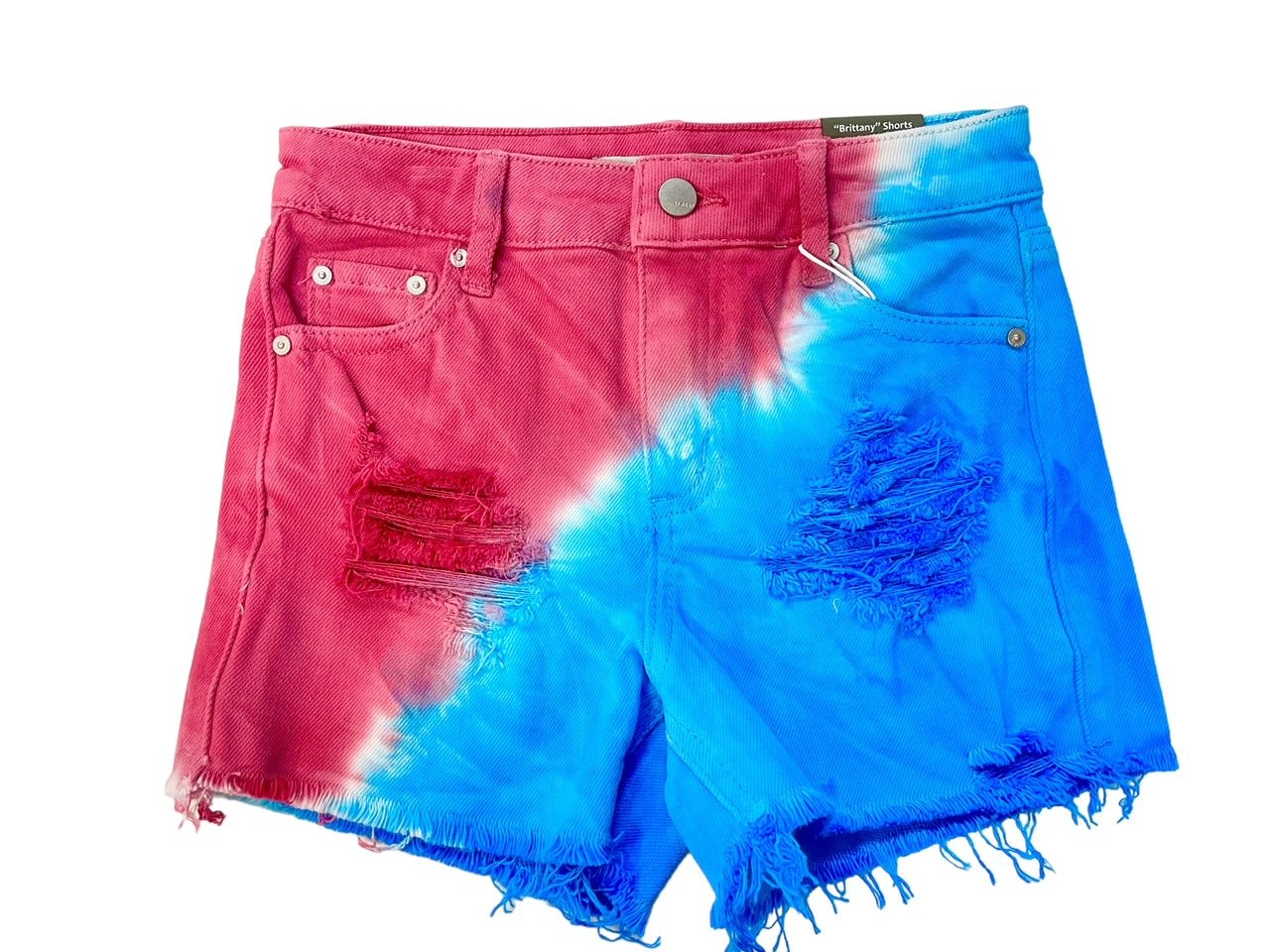 Tractr Jeans Americana Tie Dye Short - Everything But The PrincessTractr