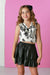 Tru Luv Black Pleather Ruffle Hem Skirt- Size 14 - Everything But The PrincessTru Luv