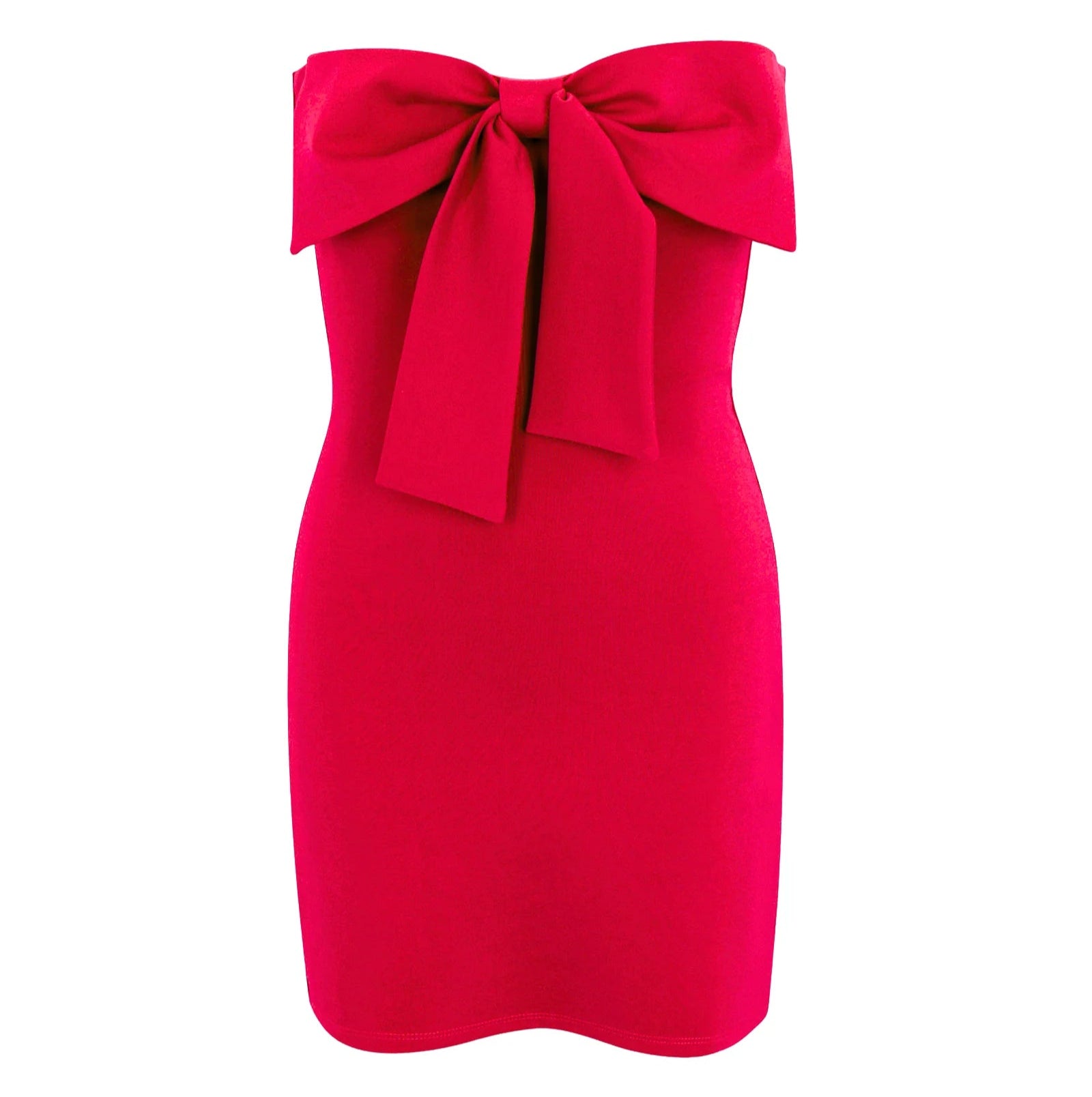 product shot of a red bow party dress for tween girls by Gold Rush NYC