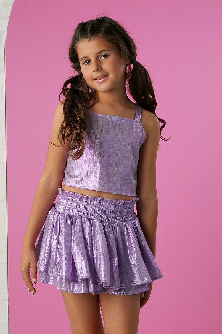 Tweenstyle 2pc Swing Tank &amp; Short Set - Purple - Everything But The PrincessTweenstyle by Stopher