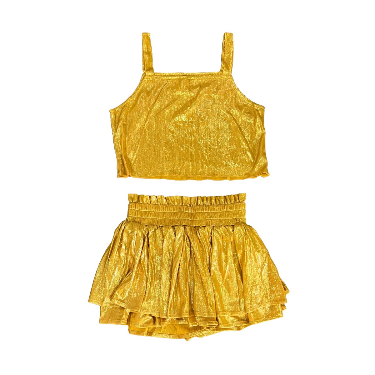 Tweenstyle 2pc Swing Tank &amp; Skort Set - Gold - Everything But The PrincessTweenstyle by Stopher