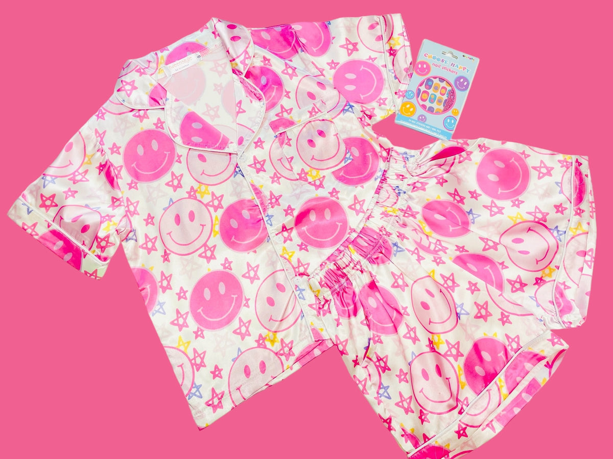 Tweenstyle Loungewear Set - Smiley &amp; Stars - Everything But The PrincessTweenstyle by Stopher