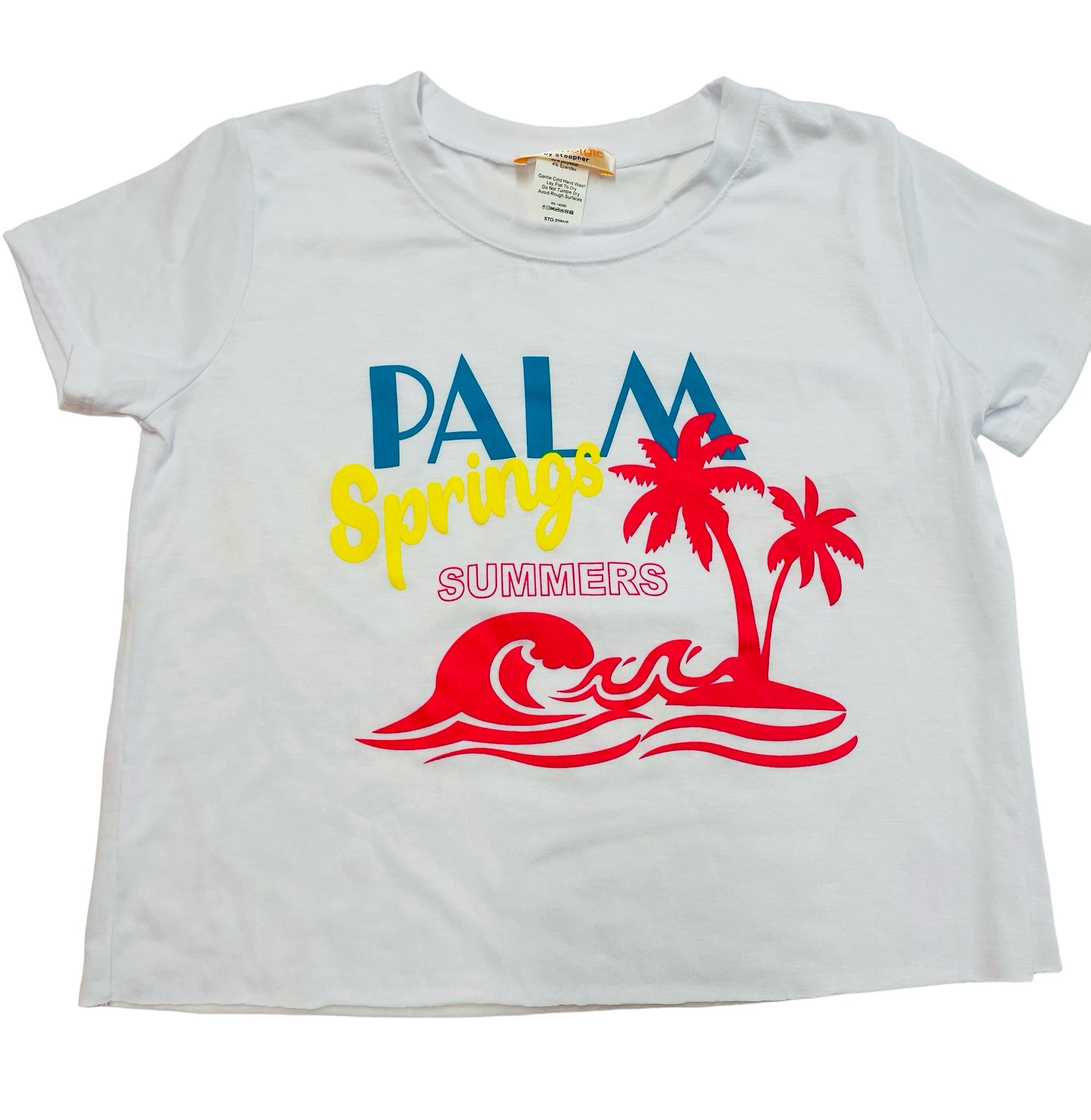 Tweenstyle - Palm Springs Summers Jersey Tee - White - Everything But The PrincessTweenstyle by Stopher