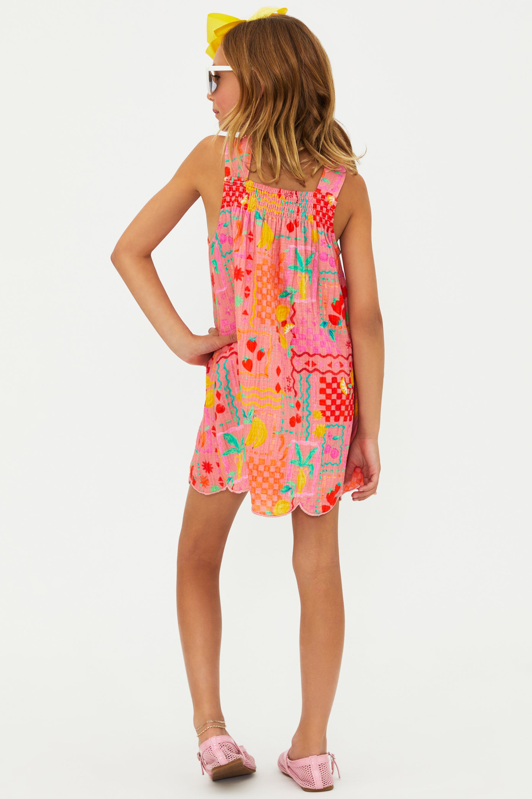 Traje de baño de 2 piezas Little Eva &amp; Emmy para niños de Beach Riot: bloques de color High Tide