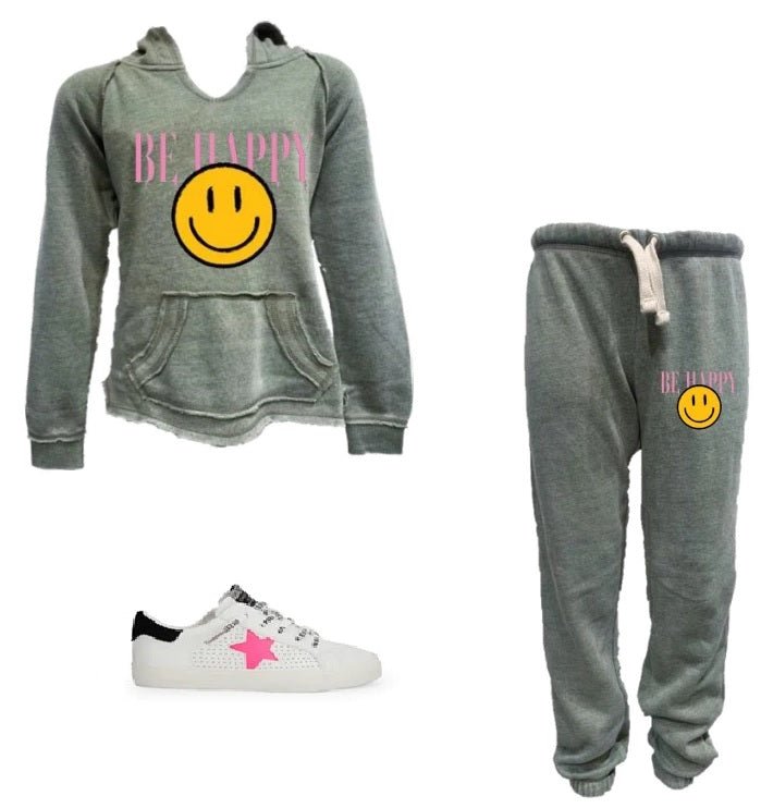 Vintage Havana Kids Olive Be Happy Joggers - Everything But The PrincessVintage Havana