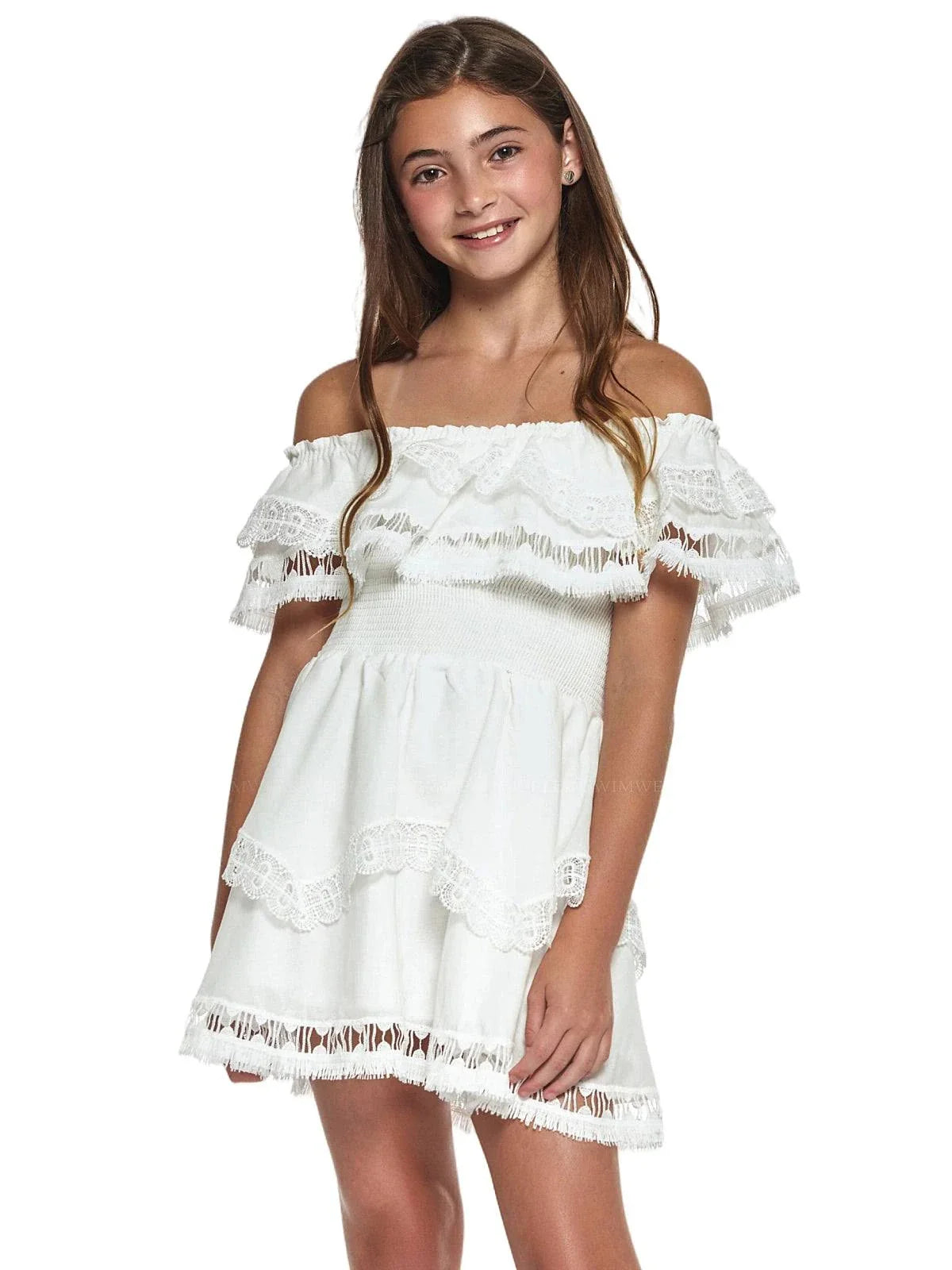 kids lace dress Blush Pink Cute Toddler Flower Girl Dresses for ARD1314 Oh To Be Red Every detail on this scarlet red flower girl dress is more compelling than the next Little Peixoto Wyatt Dress- Whitesmall