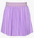 Hannah Banana Pleated Pleather Skirt - Purple