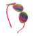 Bari Lynn Triple Rainbow Smiley Headband