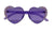 Bari Lynn Flower Heart Sunglasses- Purple