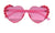 Bari Lynn Flower Heart Sunglasses- Pink