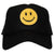 Black/Yellow Smiley Face Tween/Adult Trucker Hat