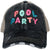 Black Pool Party Tween/Adult Trucker Hat
