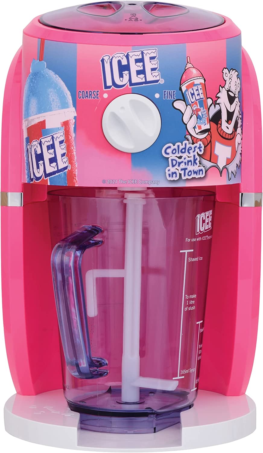 Iscream ICEE® Pink Shaved Ice Machine with Syrup and Cups - Everything But  The Princess