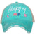 Aqua Happy Camper Tween/Adult Trucker Hat