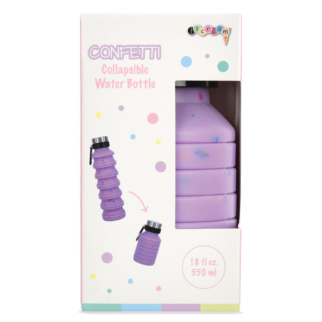 Iscream Confetti Collapsible Water Bottle