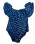 Piccoli Principi Sissi Navy With Silver Hearts 1pc Swimsuit
