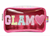 Glam Embroidered Letter Accessory Pouch - Bubblegum Pink Glam