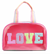 Glam Embroidered Letter Duffle Bag - Love