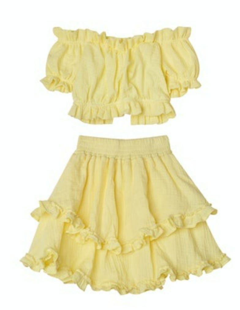 Little Peixoto Yellow Iris Aurora Skirt Set