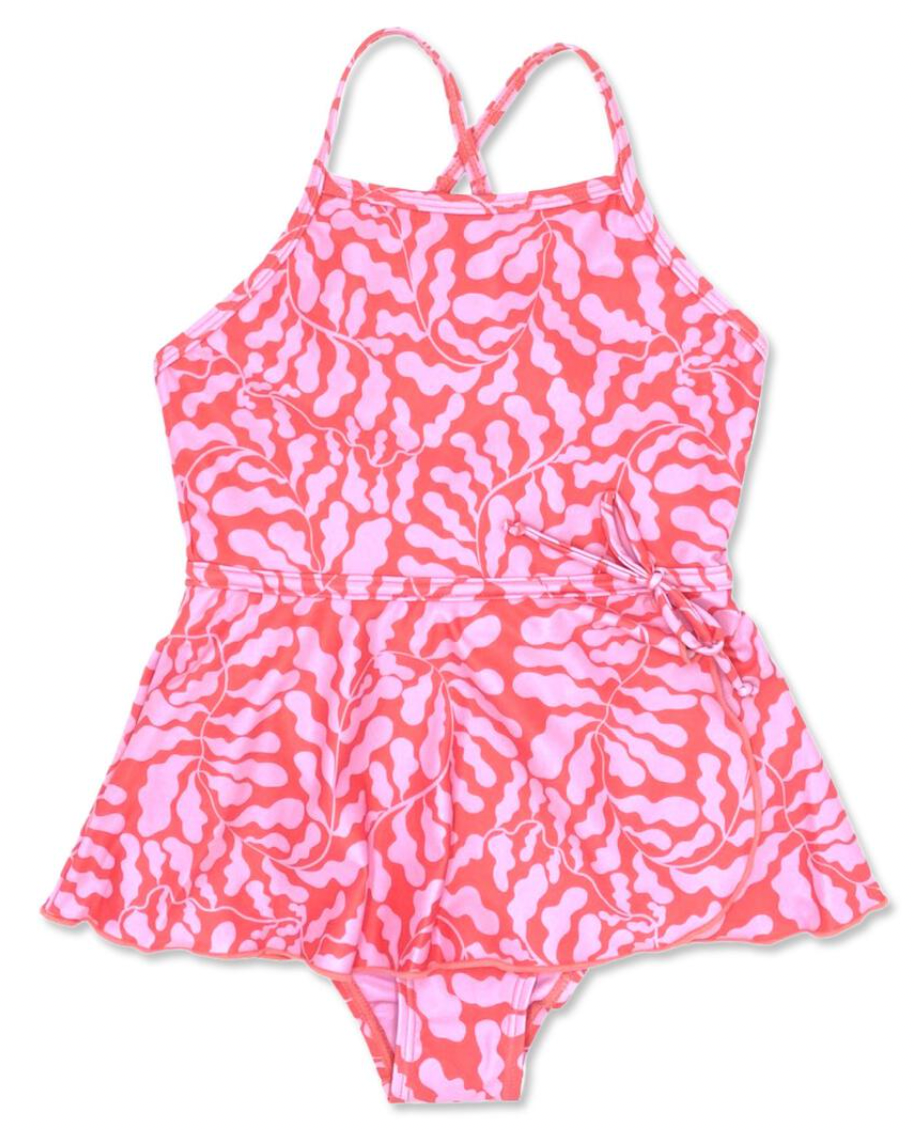Feather 4 Arrow Bella Skirted 1pc Swimsuit  - Sugar Coral