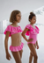 Piccoli Principi Sissi Neon Glitter Pink 1pc Swimsuit