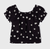 Mayoral Kids Black Embroidered Daisy Blouse