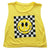 Flowers By Zoe Yellow Happy Face Check Tank