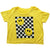 Flowers By Zoe Yellow Happy Face Check Graphic Tee