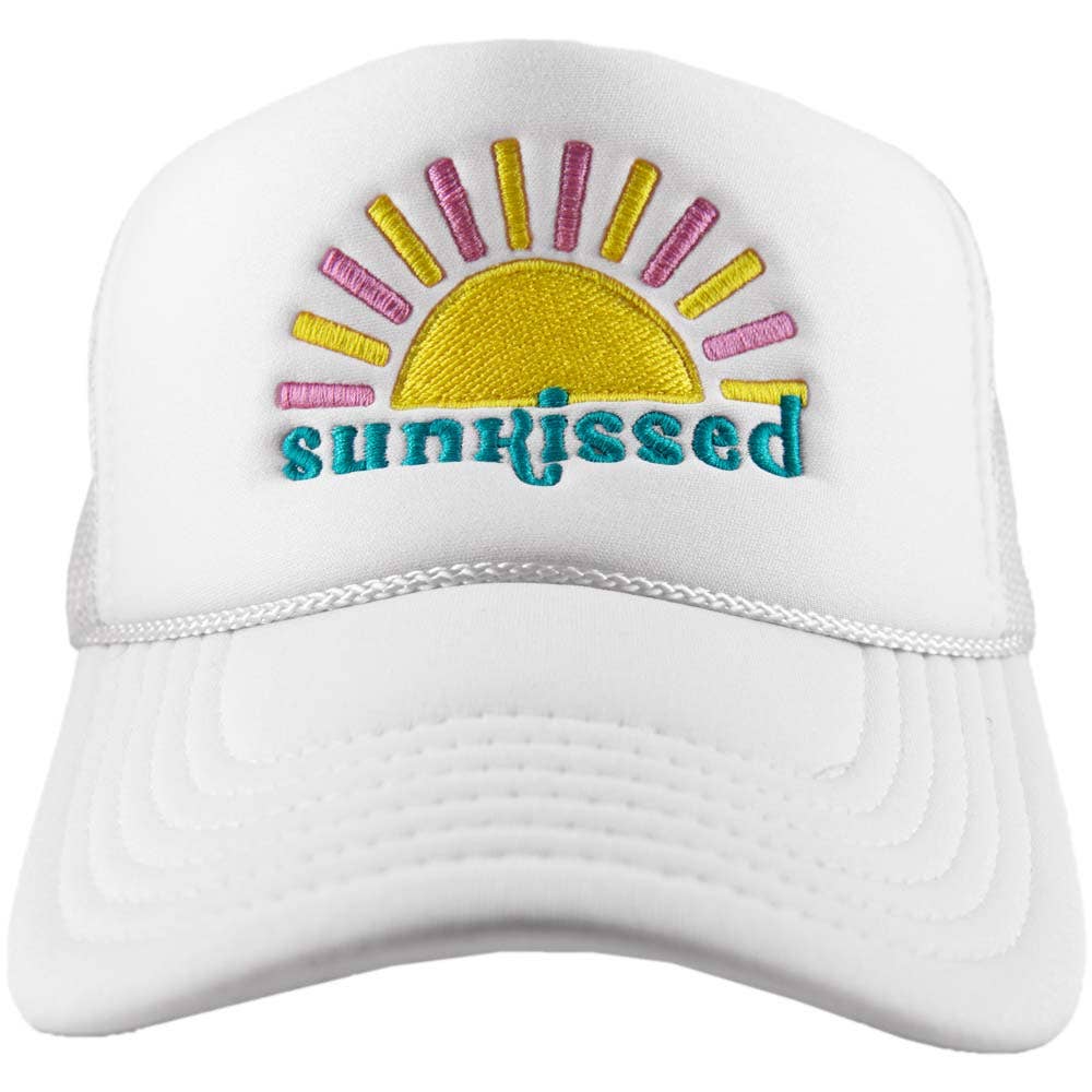 White Sunkissed Tween/Adult Trucker Hat