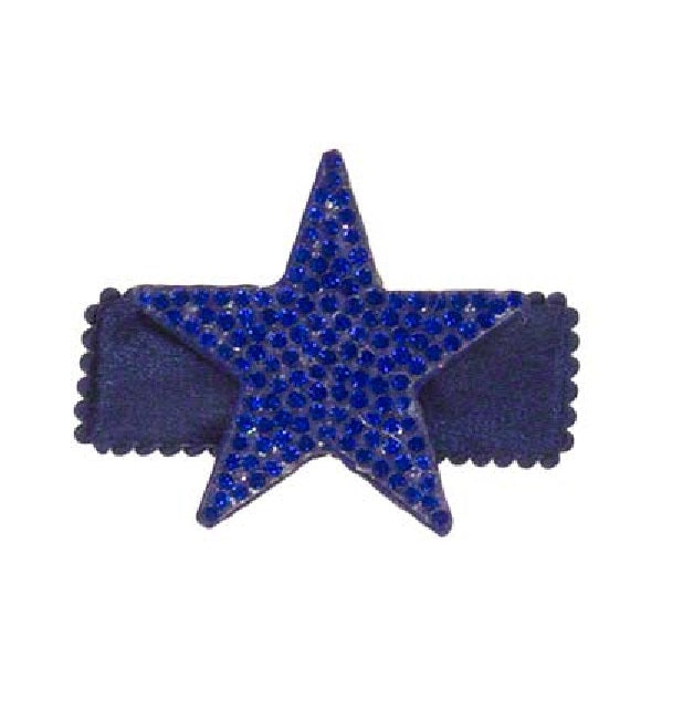 Bari Lynn Rhinestone Star Hair Clip - Royal Blue