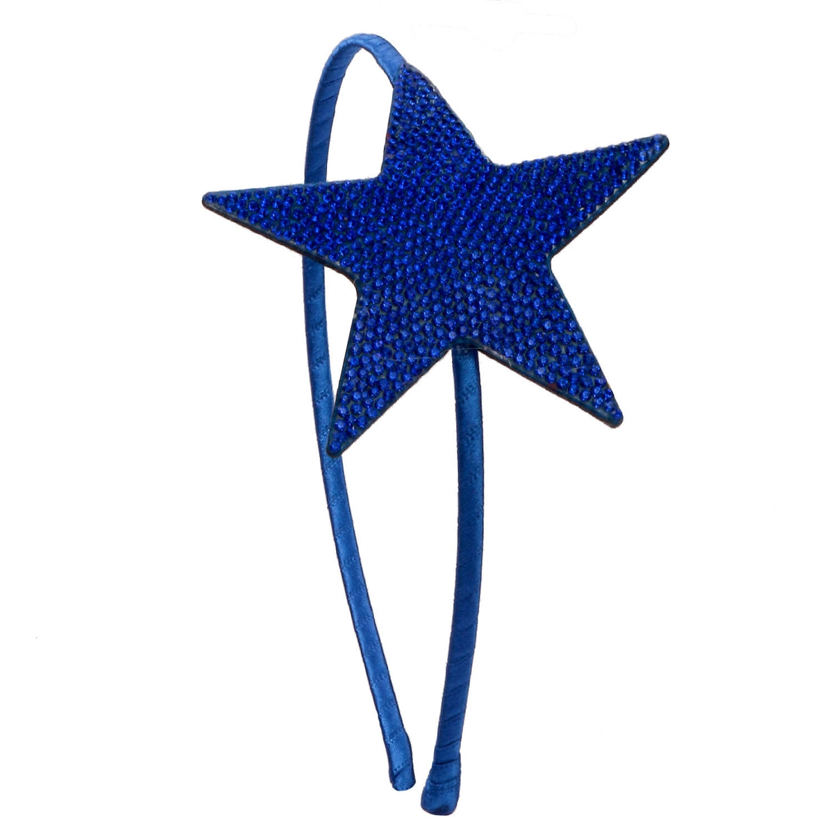 Bari Lynn Blue Rhinestone Star Headband