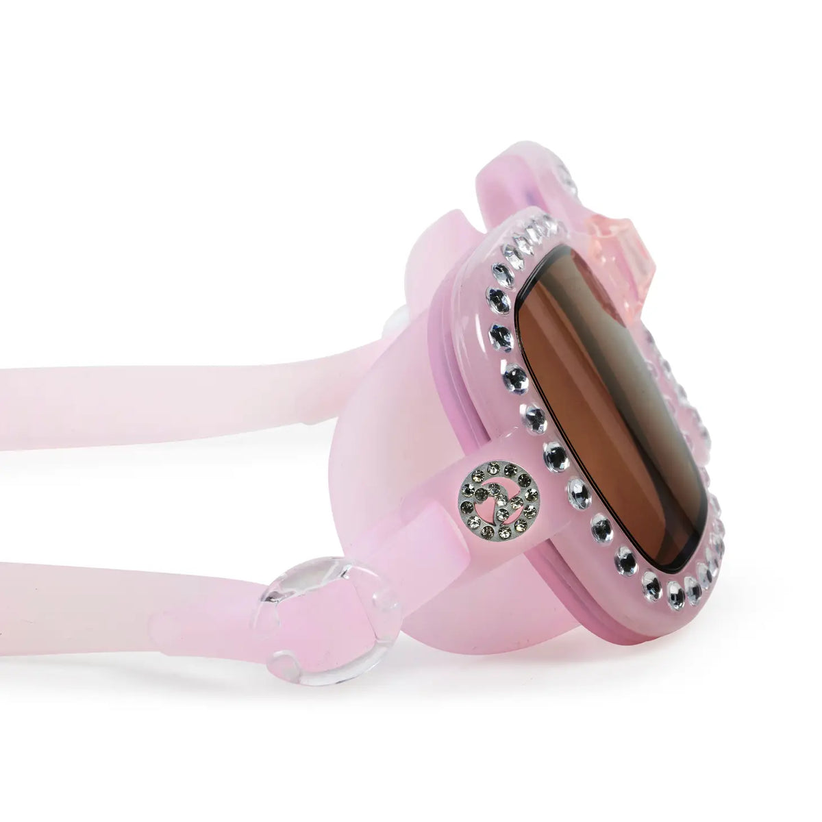 Bling20 Rose Quartz Studded Swim Goggles - Tween/Adult
