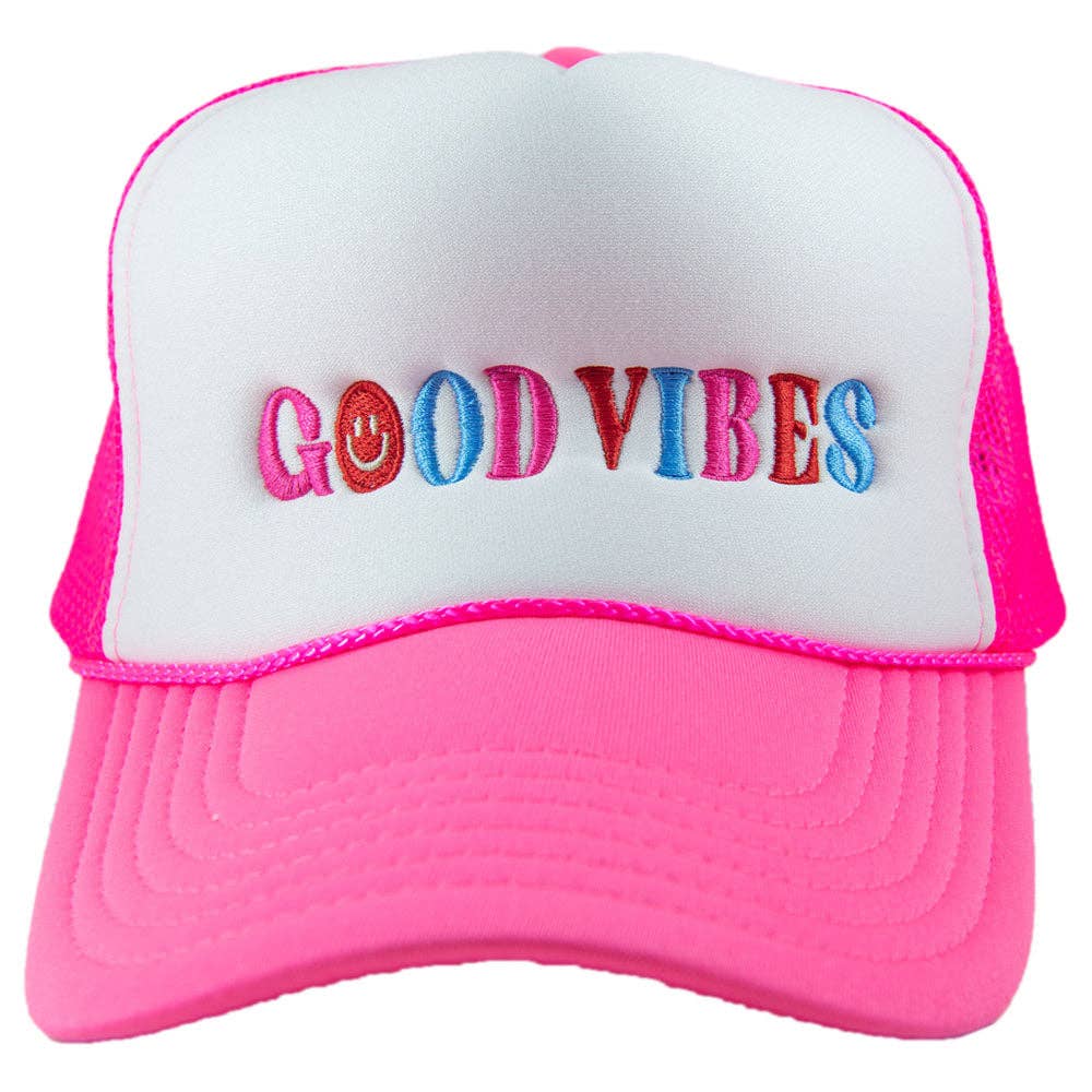 Happy Good Vibes Tween/Adult Trucker Hat