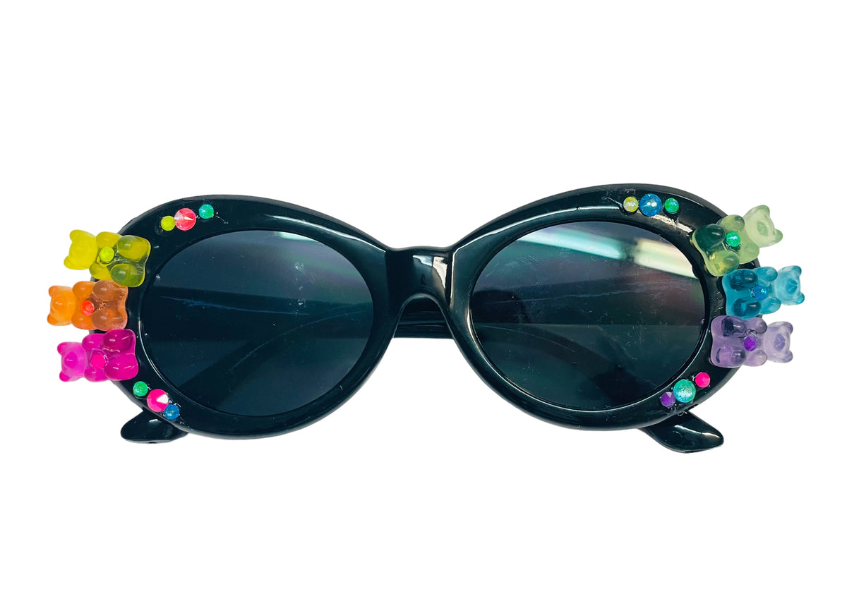 Bari Lynn Gummy Bear Sunglasses- Black