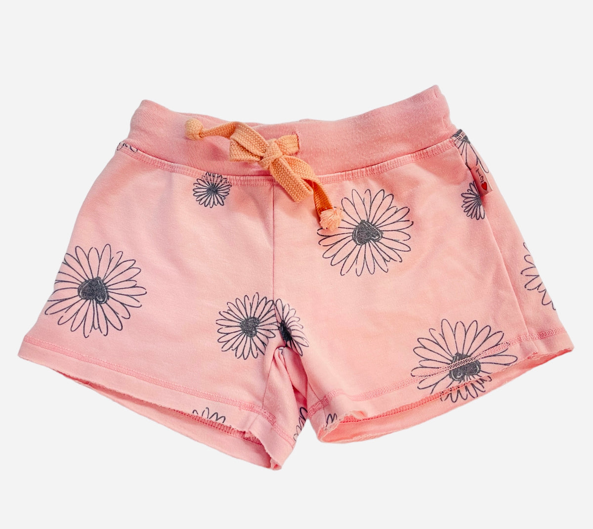 T2Love Brushed Apricot Daisy Shorts