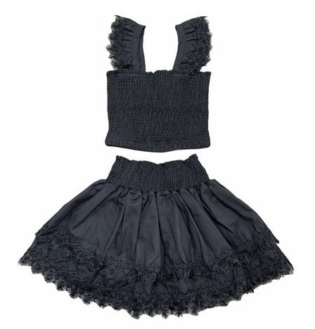 Little Peixoto 2pc Skirt Set In Black