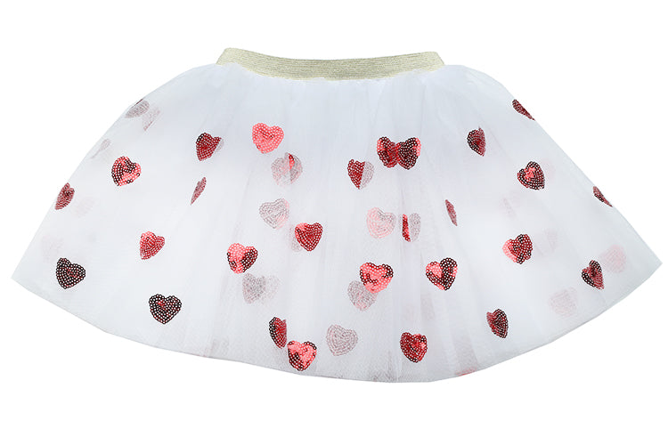 Red Hearts Tutu Skirt
